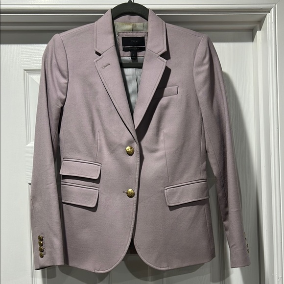 J. Crew Jackets & Blazers - J. Crew Purple Lilac Grey Schoolboy Blazer with Notched Lapels Gold Buttons